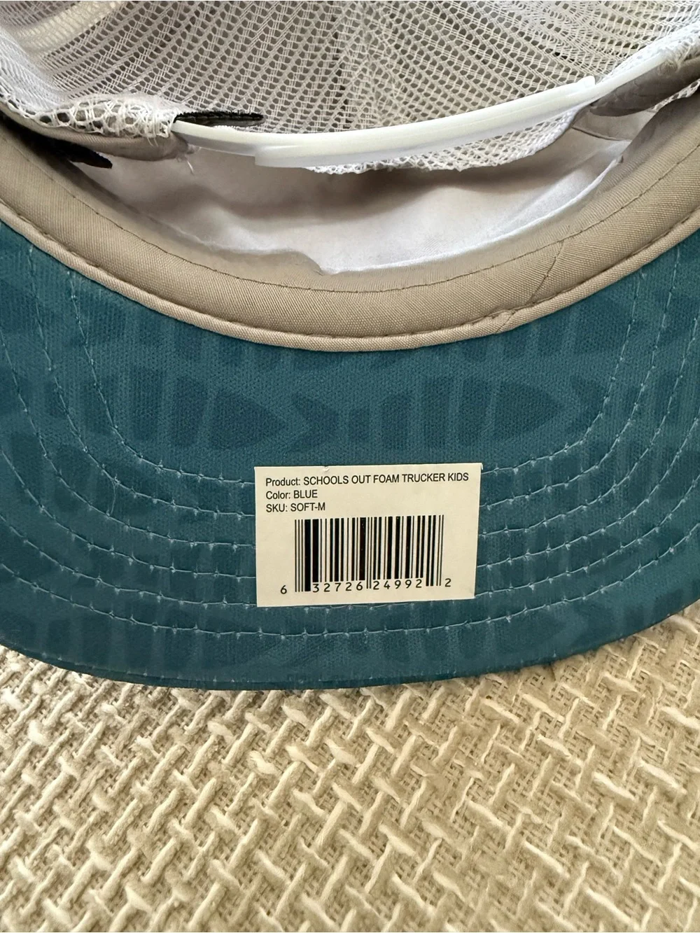 Kids' free fly Teal and Cream Trucker Hat bundle